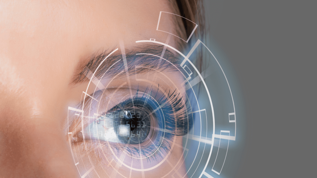 The Power of Eye-Tracking in Packaging Design 1 Futuristic circle around eye